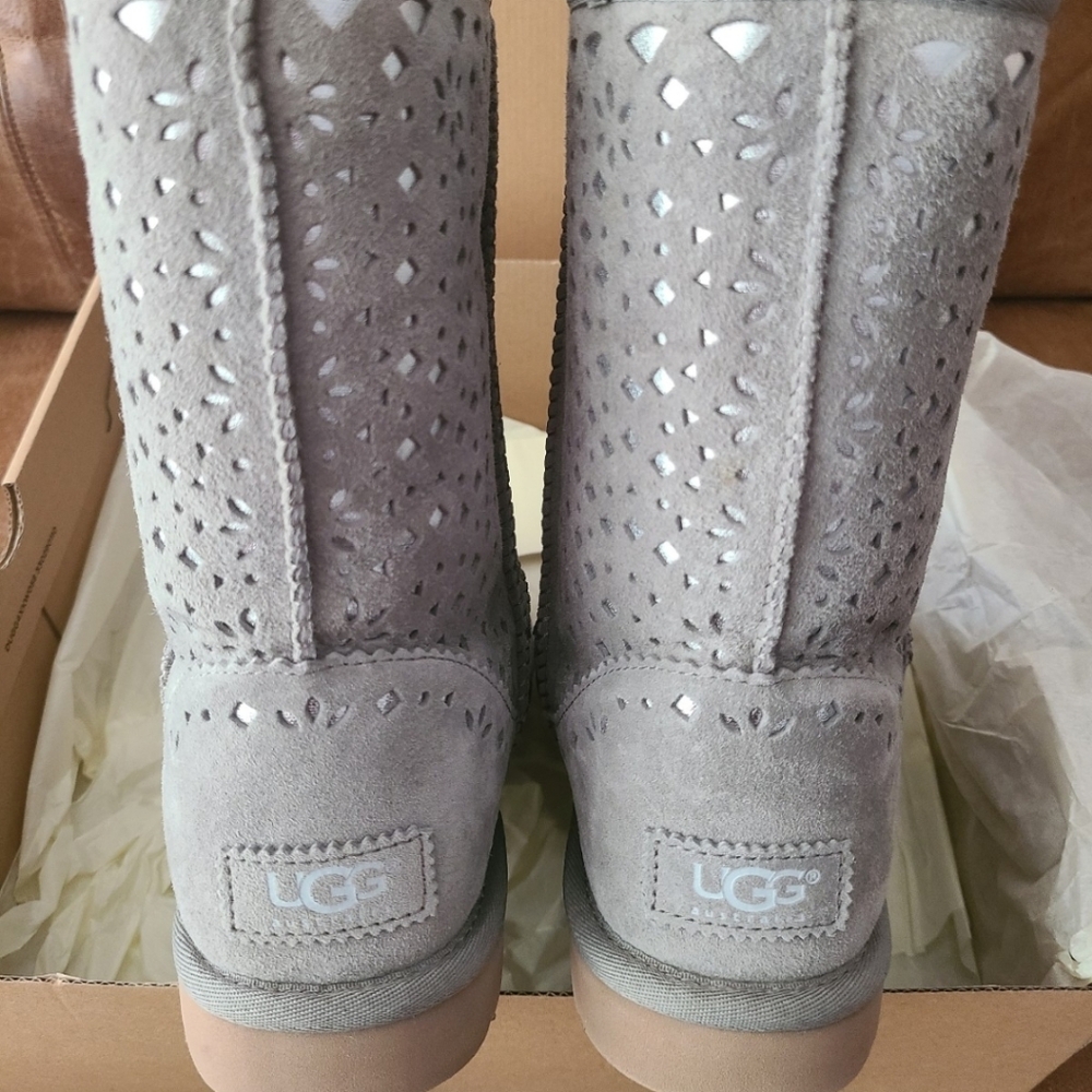 UGG Women's Gray Suede Boots